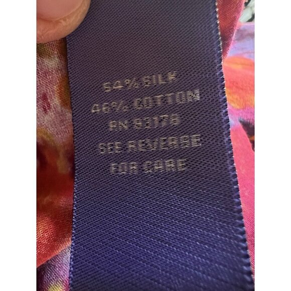 Vivienne Tam multicolor hippie floral artsy cape kimono top sz 4 designer - Picture 6 of 10